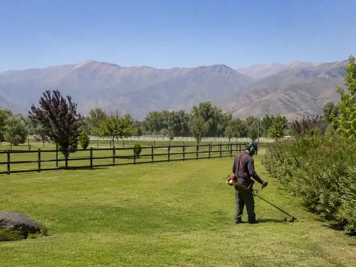 Mantención de parcela de gran superficie